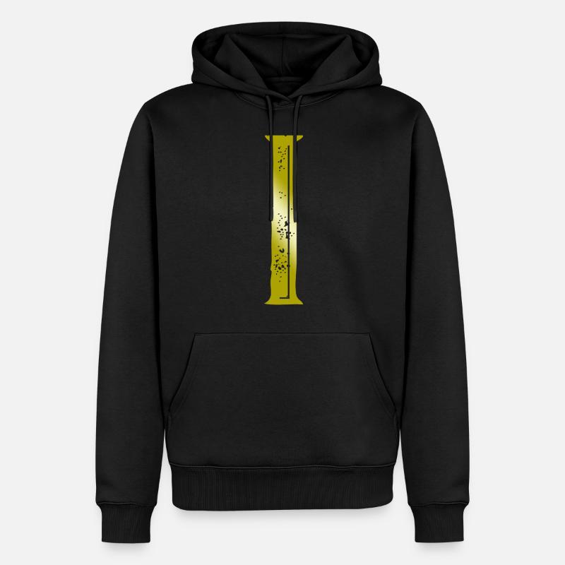 1 symbole numérique - Sweat à capuche Premium bio Homme - noir