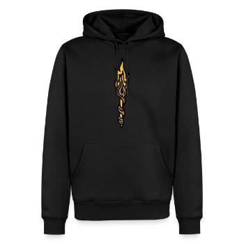Zauberstab Fackel Zauberer Magie Magier - Männer Premium Bio Hoodie - Schwarz - Vorne - Nico (187cm)