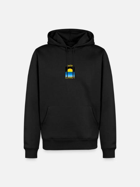 Dark Summer - Männer Premium Bio Hoodie - Schwarz