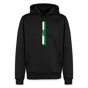 Steirisches Band Steiermark Panther Wappen Shirt - Männer Premium Bio Hoodie - Schwarz - Vorne - Nico (187cm)