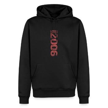 Limited Edition 2006 18th Birthday Gift - Men’s Premium Organic Hoodie - black - Front - Nico (187cm)
