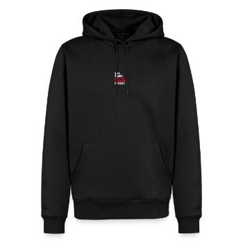 Producteur de cerises Passionné de verger - Sweat à capuche Premium bio Homme - noir - Devant - Nico (187cm)
