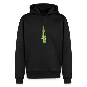 Peintre pour Marik Farbklecks Malerei - Sweat à capuche Premium bio Homme - noir - Devant - Nico (187cm)