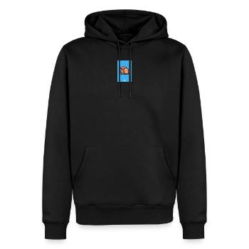 cookies - Sweat à capuche Premium bio Homme - noir - Devant - Nico (187cm)