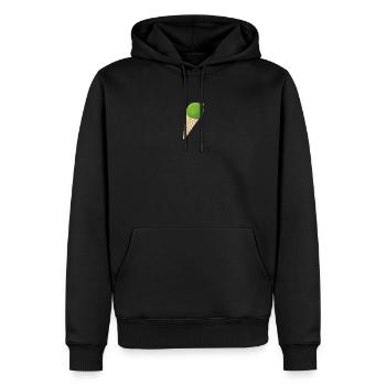 Glace au citron vert Glace d’été Citron Fruit Vacances - Sweat à capuche Premium bio Homme - noir - Devant - Nico (187cm)