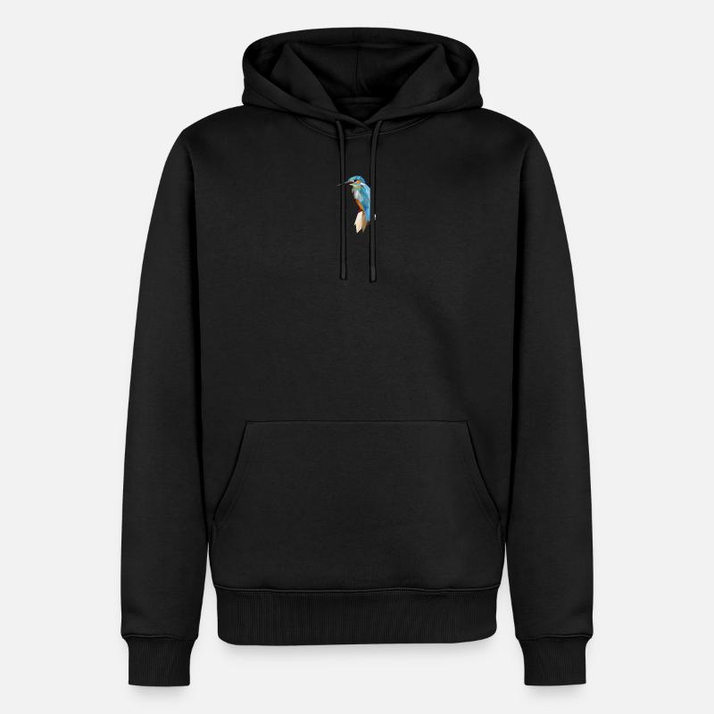 Oiseau de glace Polygone - Sweat à capuche Premium bio Homme - noir