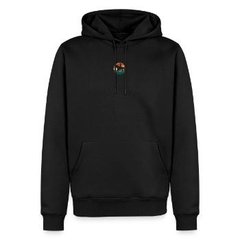 Western Riding Sunset - I love riding - Men’s Premium Organic Hoodie - black - Front - Nico (187cm)