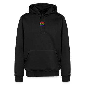 Jesus loves us all - Homosexuell, Schwul, Lesbisch - Männer Premium Bio Hoodie - Schwarz - Vorne - Nico (187cm)