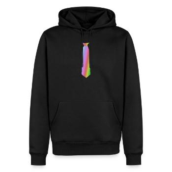 Aquarellierte Farbverlauf Vasen Illustration - Männer Premium Bio Hoodie - Schwarz - Vorne - Nico (187cm)