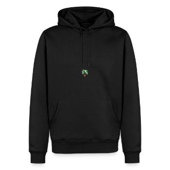 Je propagerais ça - Sweat à capuche Premium bio Homme - noir - Devant - Nico (187cm)