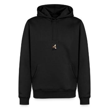 Enfant abeille - Sweat à capuche Premium bio Homme - noir - Devant - Nico (187cm)
