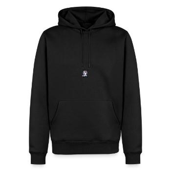 Nen Scheiss Muss ich Freches Einhorn - Männer Premium Bio Hoodie - Schwarz - Vorne - Nico (187cm)