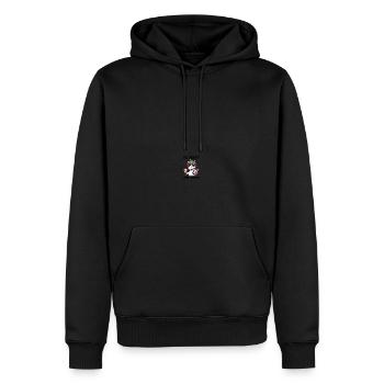 La situation est l’ivresse - Sweat à capuche Premium bio Homme - noir - Devant - Nico (187cm)