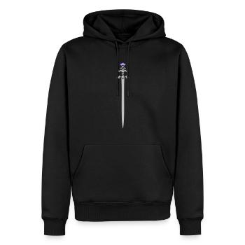 Distel-Schwert - Männer Premium Bio Hoodie - Schwarz - Vorne - Nico (187cm)