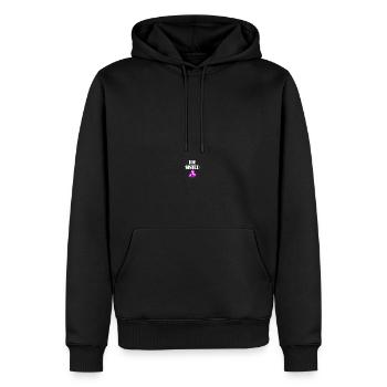 big sister - Sweat à capuche Premium bio Homme - noir - Devant - Nico (187cm)