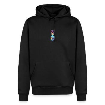 Love Wins Women - Sweat à capuche Premium bio Homme - noir - Devant - Nico (187cm)