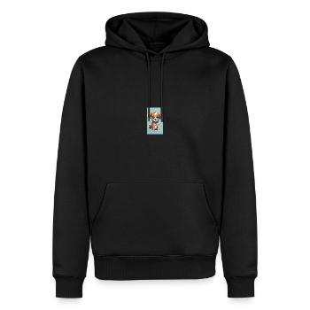 Chiots chiens | Chiens | Chiots | Fan de chien - Sweat à capuche Premium bio Homme - noir - Devant - Nico (187cm)