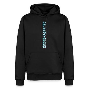 Gelsenkirchen Deutschland Stadt Schrift Skyline - Männer Premium Bio Hoodie - Schwarz - Vorne - Nico (187cm)