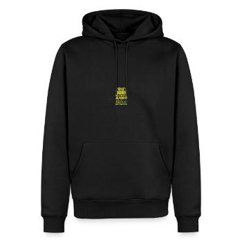 Jahr 2019 - Männer Premium Bio Hoodie - Schwarz - Vorne - Nico (187cm)