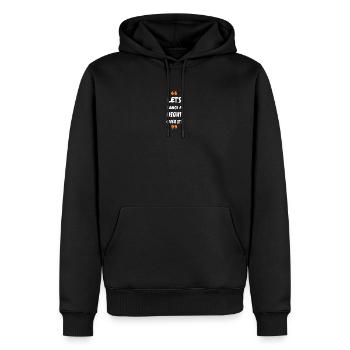 Dansons une nuit dessus ! - Sweat à capuche Premium bio Homme - noir - Devant - Nico (187cm)