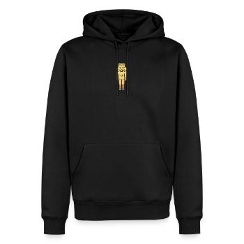 Nussknacker Gold Weihnachten deluxe Tradition Xmas - Männer Premium Bio Hoodie - Schwarz - Vorne - Nico (187cm)