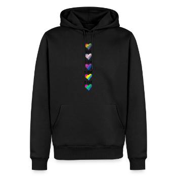 Love Is Love Transgender Diversity Rainbow Gay Lov - Männer Premium Bio Hoodie - Schwarz - Vorne - Nico (187cm)