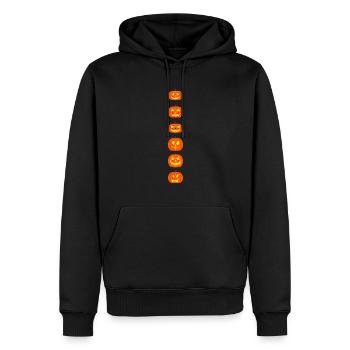 Jack O'Lantern Funny Halloween Collection - Men’s Premium Organic Hoodie - black - Front - Nico (187cm)
