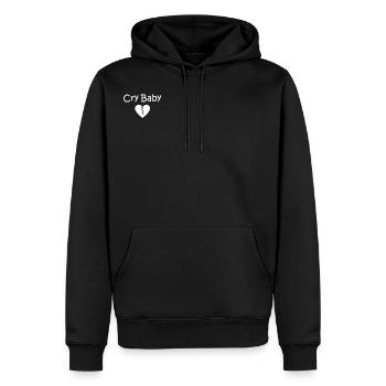 Cry Baby Shirt - Männer Premium Bio Hoodie - Schwarz - Vorne - Nico (187cm)