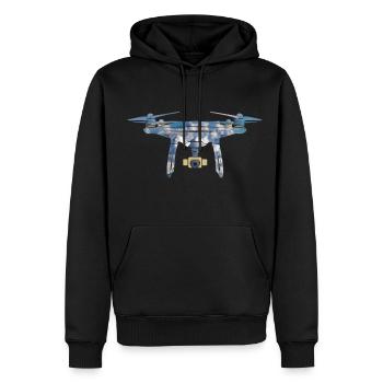 Drone drone - Men’s Premium Organic Hoodie - black - Front - Nico (187cm)