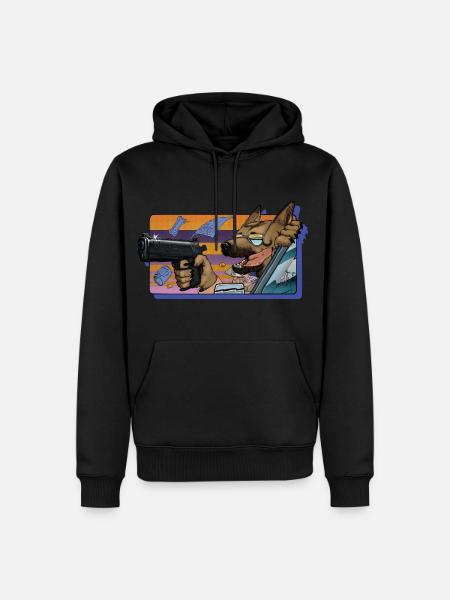 Gun Dog - without the inscription - Men’s Premium Organic Hoodie - black