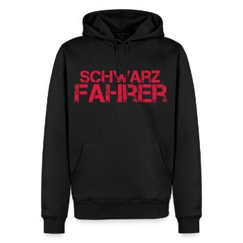 Schwarz Fahrer - Männer Premium Bio Hoodie - Schwarz - Vorne - Nico (187cm)