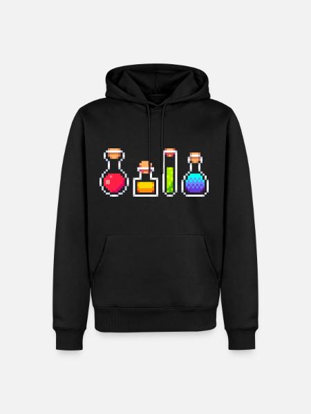 RPG Tränke - Männer Premium Bio Hoodie - Schwarz