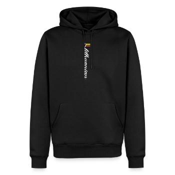 Lituanie - Sweat à capuche Premium bio Homme - noir - Devant - Nico (187cm)