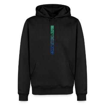 Relaxin' With My Bunnies – Neon style with a relaxed touch - Men’s Premium Organic Hoodie - black - Front - Nico (187cm)