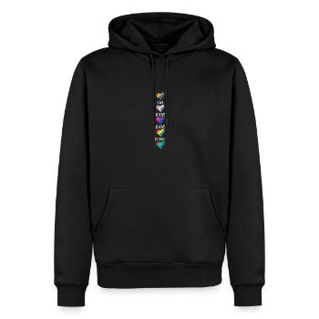 Love Is Love Transgender Diversity Rainbow Gay Lov - Männer Premium Bio Hoodie - Schwarz - Vorne - Nico (187cm)