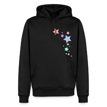 Shining Stars - Männer Premium Bio Hoodie - Schwarz - Vorne - Nico (187cm)