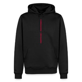 Chinesische Schriftzeichen, Der weg des Kriegers - Männer Premium Bio Hoodie - Schwarz - Vorne - Nico (187cm)