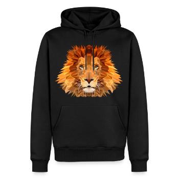 Lion: King of the Jungle - Men’s Premium Organic Hoodie - black - Front - Nico (187cm)
