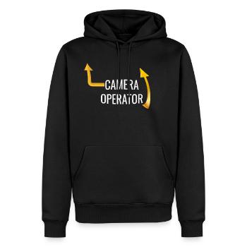Camera vs Operator - Men’s Premium Organic Hoodie - black - Front - Nico (187cm)