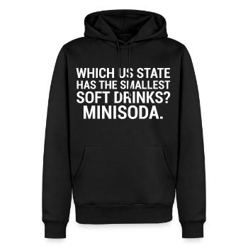 Lustiges Getränke-Minnesota-Wortspiel-T-Shirt - Männer Premium Bio Hoodie - Schwarz - Vorne - Nico (187cm)