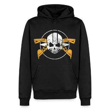 Bagger Maschinenführer Arbeit Beruf Job Gala bau - Männer Premium Bio Hoodie - Schwarz - Vorne - Nico (187cm)