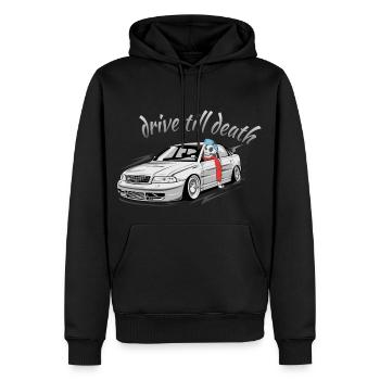 S4 B5 Limousine drive till death - Sweat à capuche Premium bio Homme - noir - Devant - Nico (187cm)