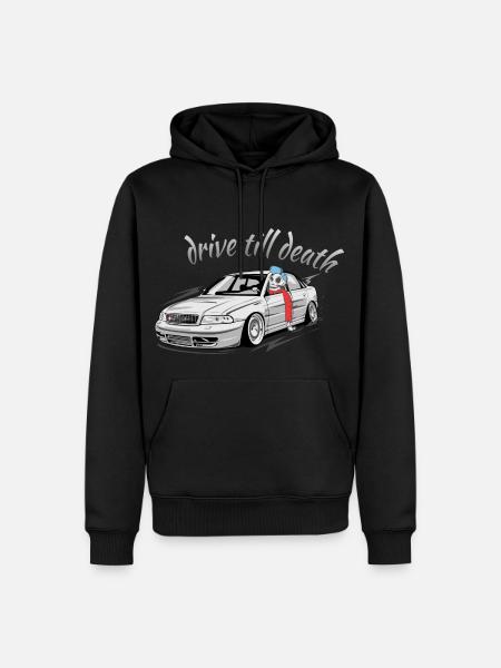 S4 B5 Limousine drive till death - Sweat à capuche Premium bio Homme - noir