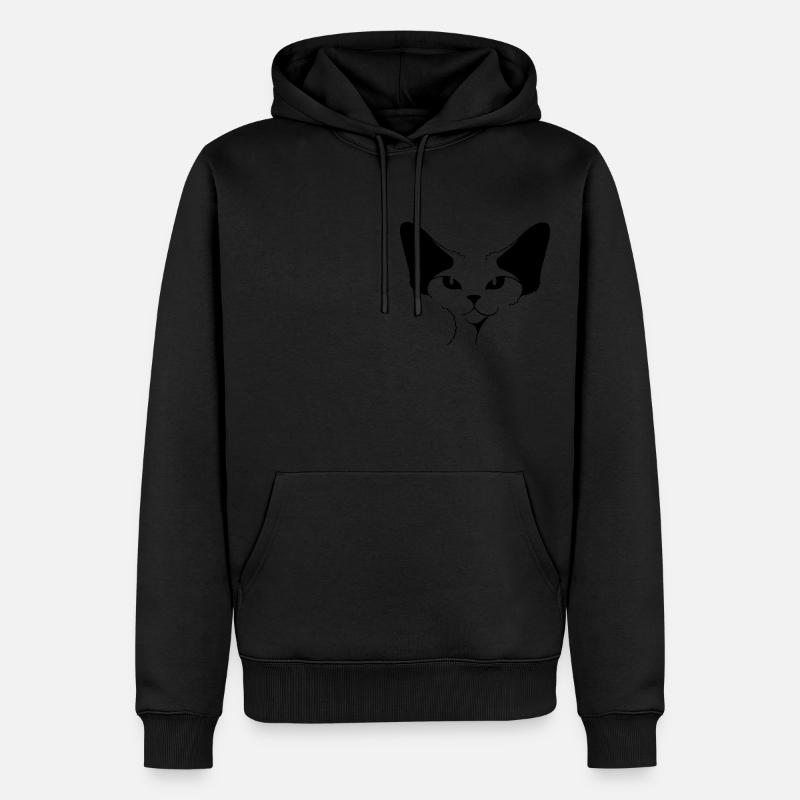 DEVON REX - Sweat à capuche Premium bio Homme - noir