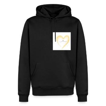 sac - Sweat à capuche Premium bio Homme - noir - Devant - Nico (187cm)