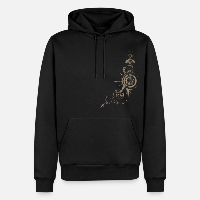 Conception de rouage SteamPUNK - Sweat à capuche Premium bio Homme - noir