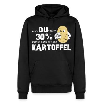 gènes de pomme de terre - Sweat à capuche Premium bio Homme - noir - Devant - Nico (187cm)