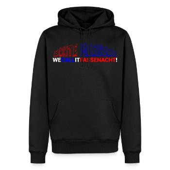Das Geschenk zur Fastnacht er aus Mainz - Männer Premium Bio Hoodie - Schwarz - Vorne - Nico (187cm)