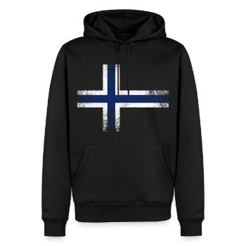 Chemise vintage Cool Norway - Sweat à capuche Premium bio Homme - noir - Devant - Nico (187cm)