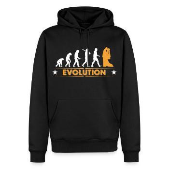 Wedding - evolution - Men’s Premium Organic Hoodie - black - Front - Nico (187cm)